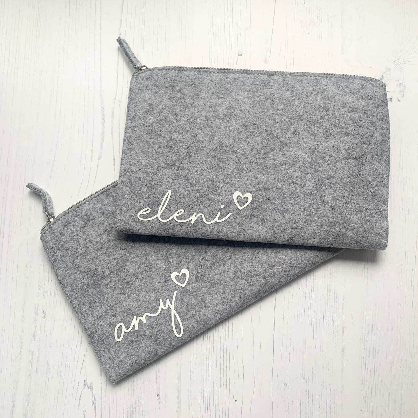 Grey make up bag, wife birthday gift, valentine gift for her, Mother’s Day gifts for mum, fiance anniversary gift