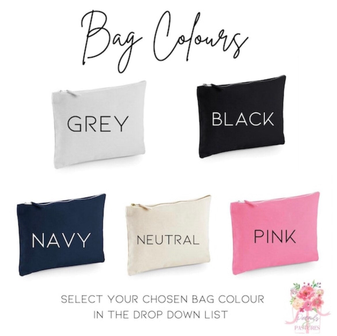 Personalised make up bag, cosmetic and accessories pouch, daughter Christmas gift, teenage girl stocking filler, niece Xmas present ideas