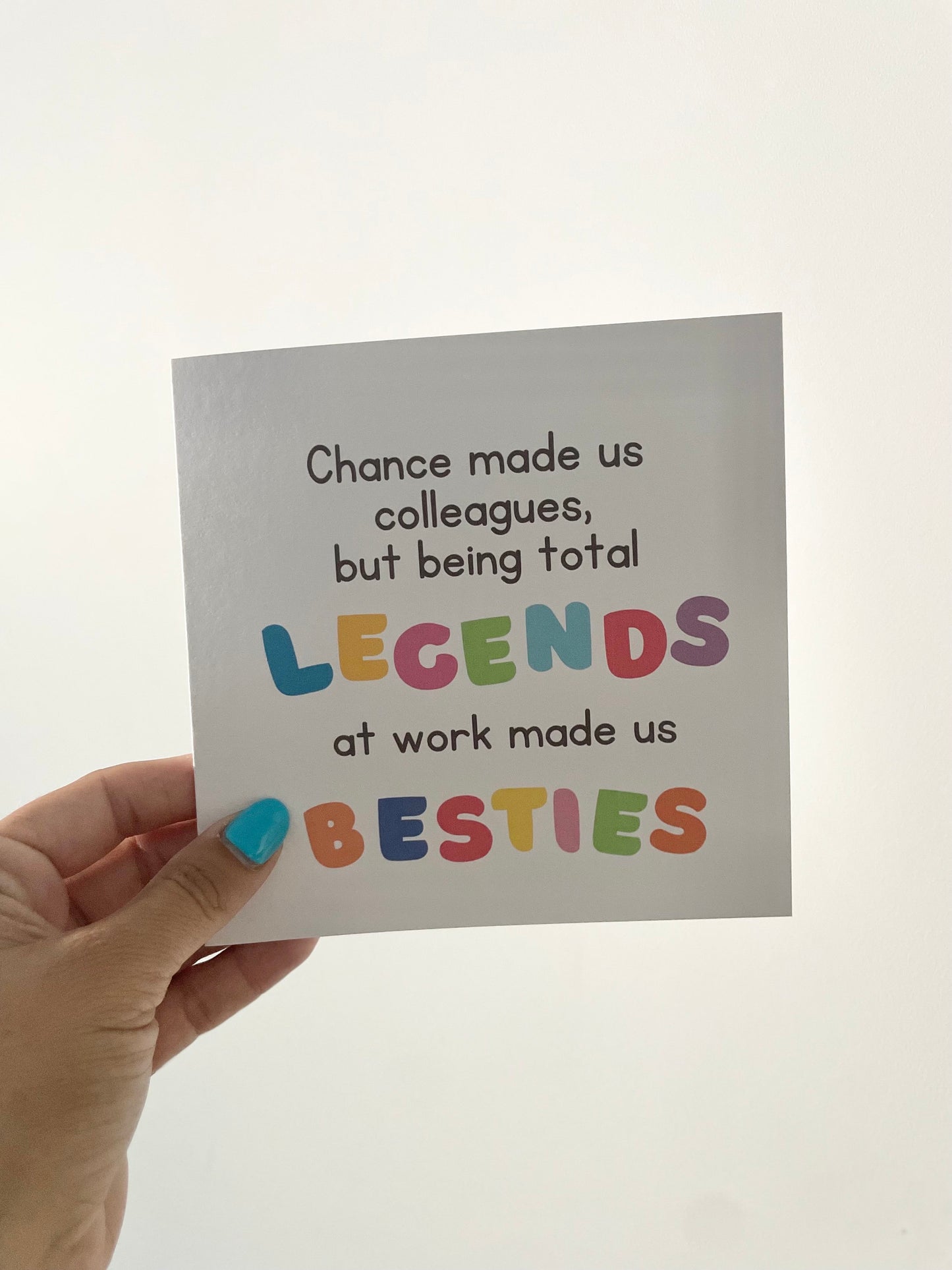 Funny chance made us colleagues card being legends, card for co-worker leaving, work wife birthday card,new job cards