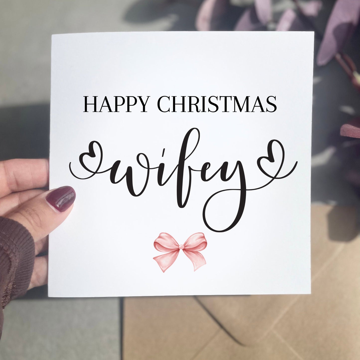Happy Christmas wifey, wife Christmas card, first Xmas married as mr and Mrs, greeting card for my wife this Xmas, wife and wife Christmas