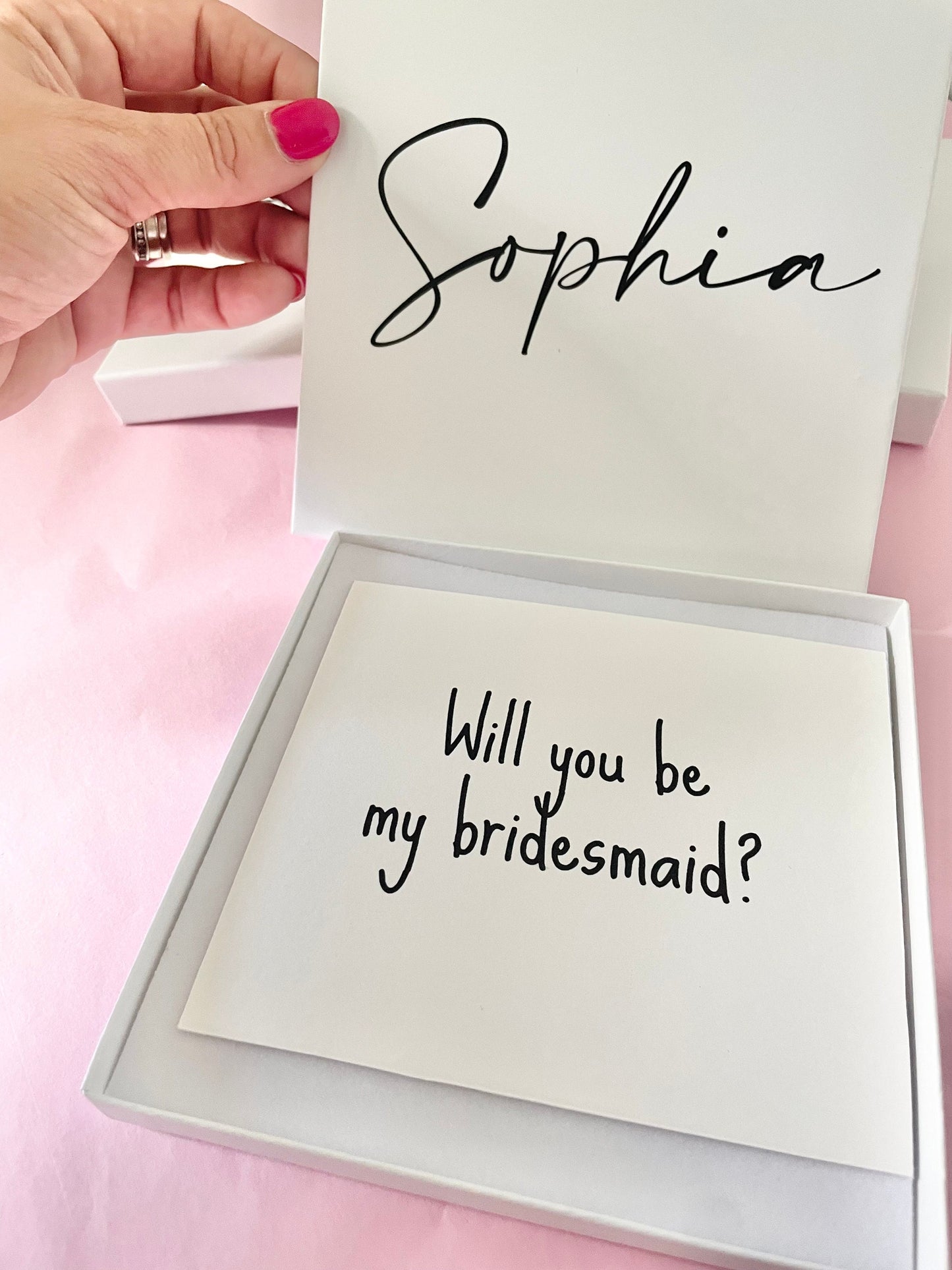 Personalised jewellery gift box, Will you be my bridesmaid gift, jewellery gifts, matchbox gift box, necklace gift for her, bangle gift box