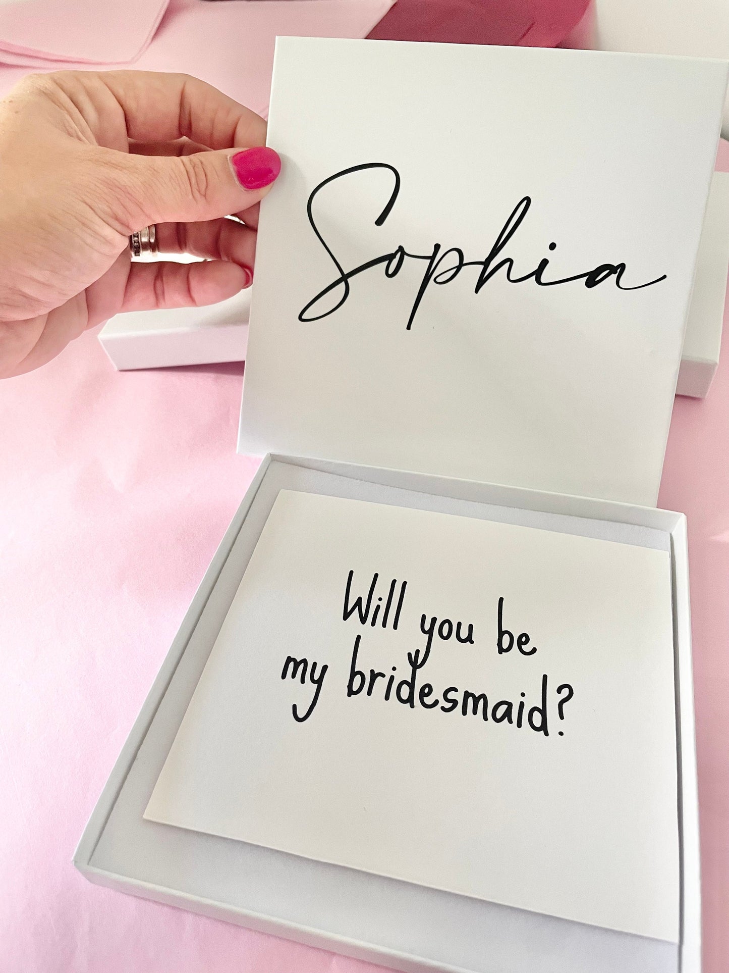 Personalised jewellery gift box, Will you be my bridesmaid gift, jewellery gifts, matchbox gift box, necklace gift for her, bangle gift box