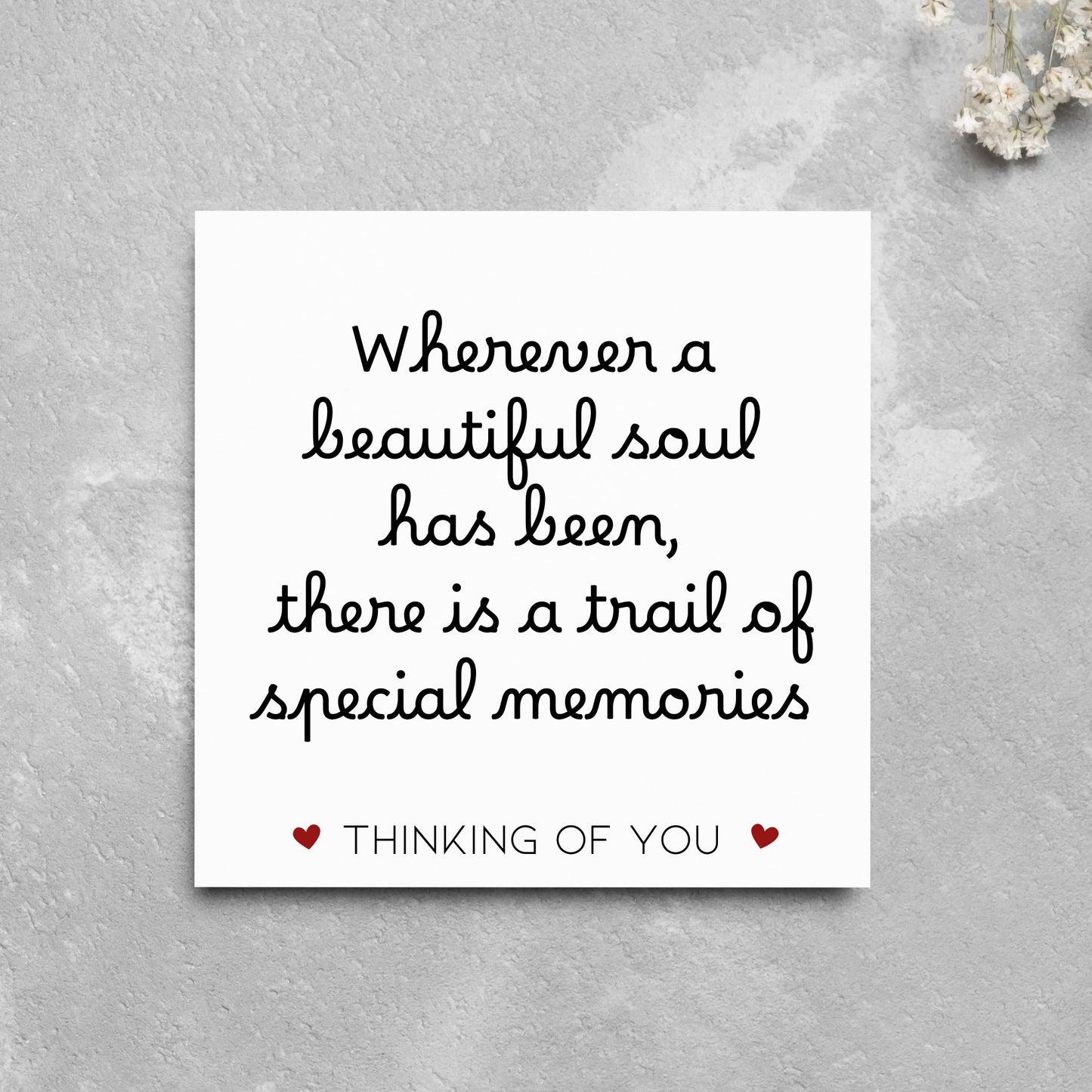 Thinking of you card for family and friend, bereavement gift, sympathy card, sorry for your loss card