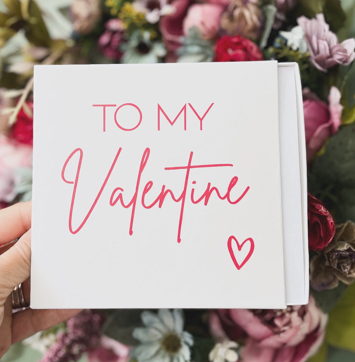 To My Valentine jewellery gift box, bracelet box for girlfriend, valentines jewellery gifts, matchbox gift box, necklace gift for her,