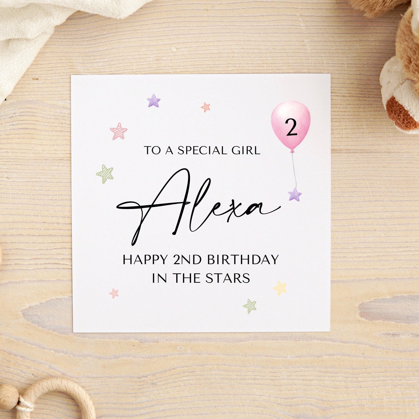 Any Age Heavenly Birthday Card, Personalised Baby Loss Card, Born Asleep Card, Stillborn, Rememberance Cards for Loss of Baby Girl