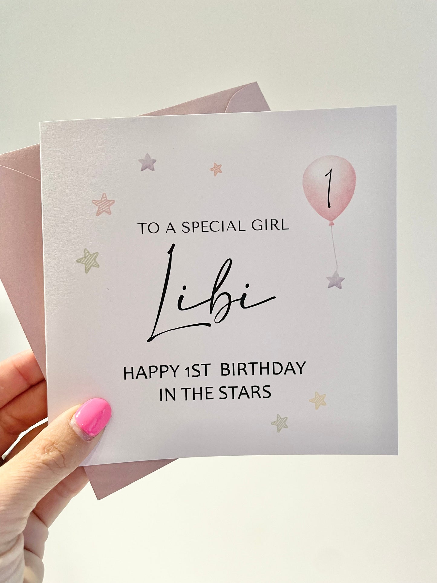 Any Age Heavenly Birthday Card, Personalised Baby Loss Card, Born Asleep Card, Stillborn, Rememberance Cards for Loss of Baby Girl