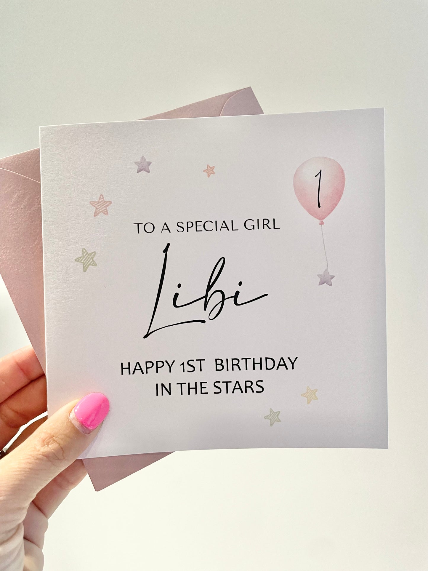 Any Age Heavenly Birthday Card, Personalised Baby Loss Card, Born Asleep Card, Stillborn, Rememberance Cards for Loss of Baby Girl