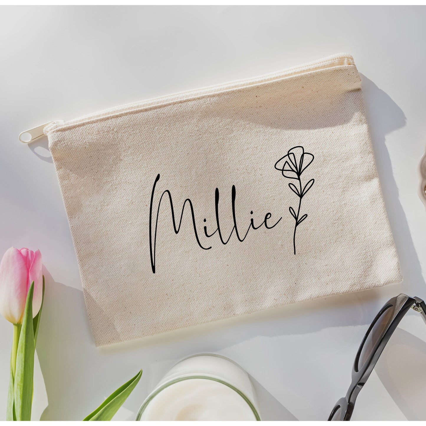 Personalised Pouch, Accessory Pouch, Named Pouchette, Bridesmaid Proposal Gift, Hen Weekend Favours, Teenage Girl Gift Ideas, Make Up Bag