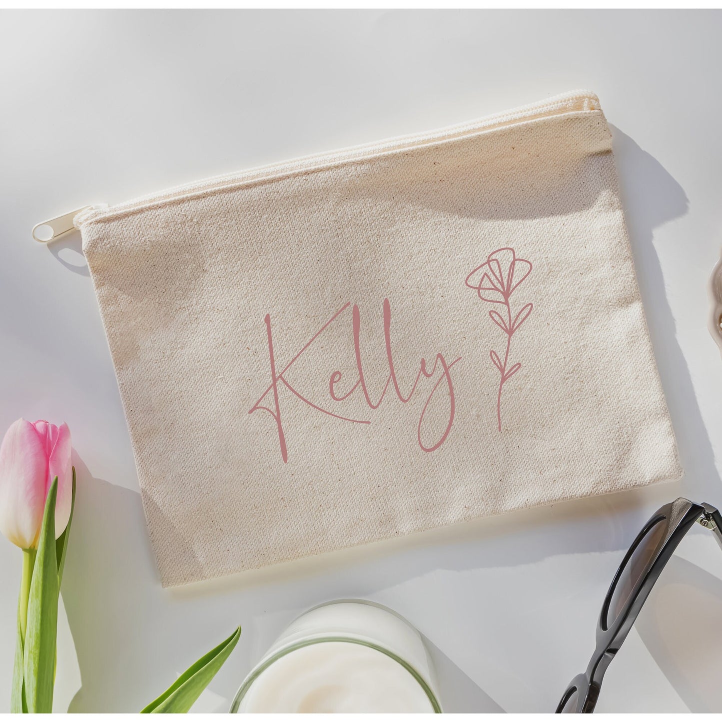 Personalised Pouch, Accessory Pouch, Named Pouchette, Bridesmaid Proposal Gift, Hen Weekend Favours, Teenage Girl Gift Ideas, Make Up Bag
