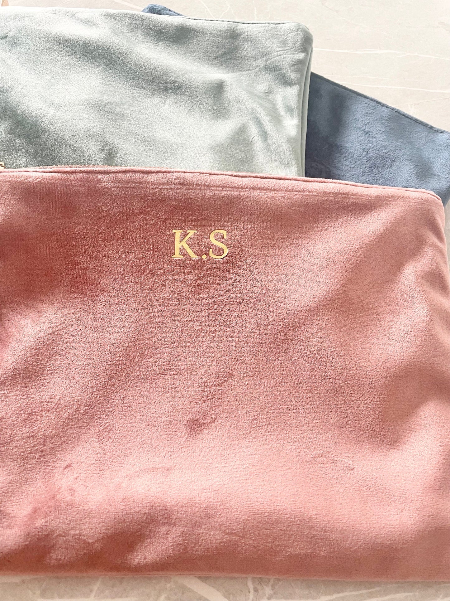 Velvet Pouch, Personalised Toiletry Case, Bridesmaid Proposal Gift, Bride Gift, Make up Bag, Best Friend Birthday Present Idea