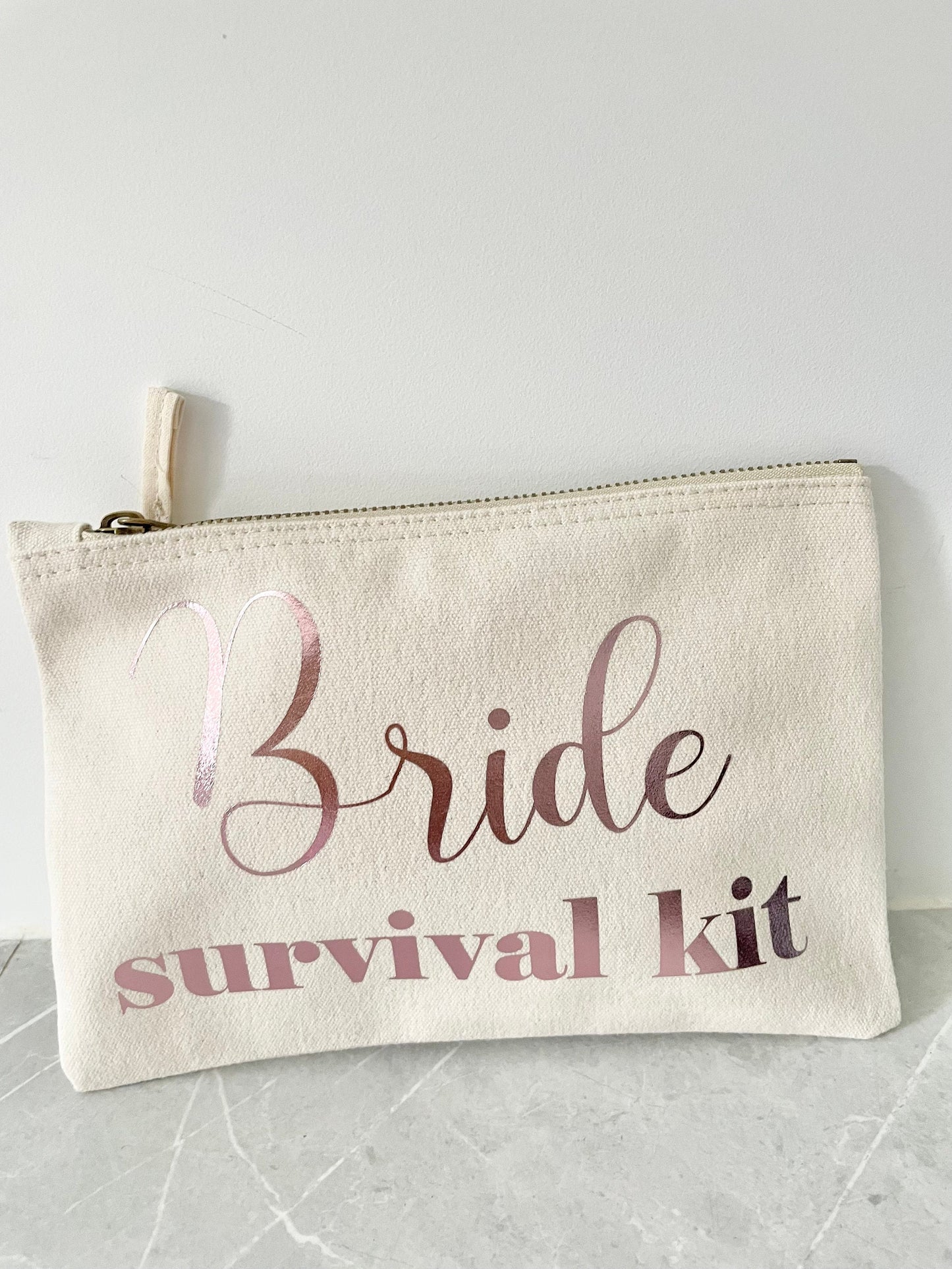 Bride Survival Kit, Bride Wedding Day Essentials, Bride Make Up Bag, Bride To Be Gift, Wedding Day Gift for Bride