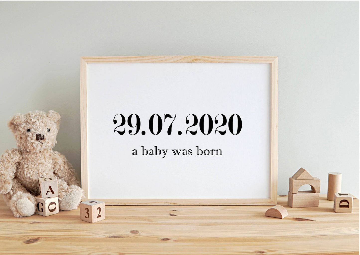 New baby gift, personalised baby print, 1st birthday gift, baby Christmas gift, baby gift, baby shower present, nursery wall art