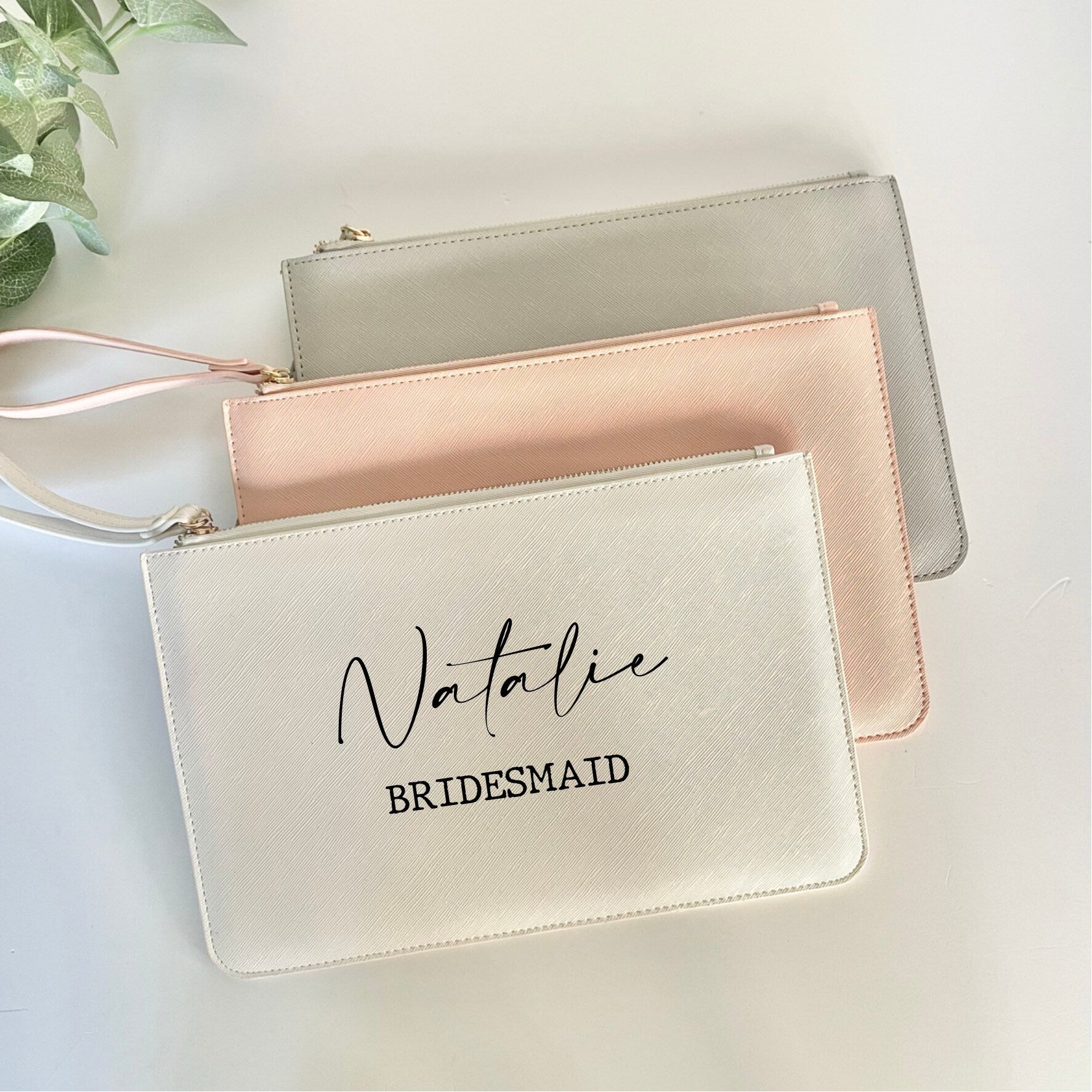 Bridesmaid pouch, bridesmaid proposal gift, personalised