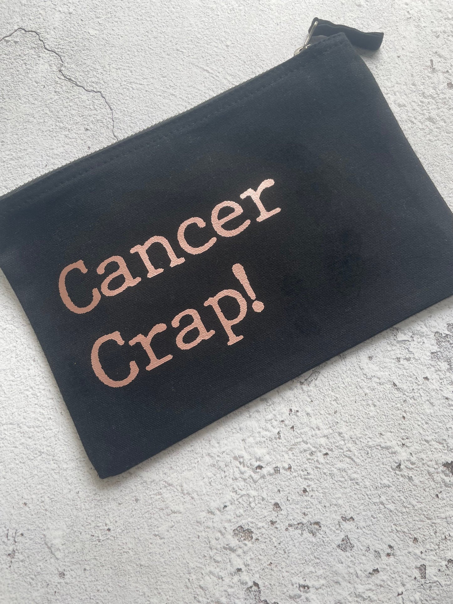 Cancer crap pouch, chemo meds bag for travel and holidays, bag for all chemo stuff, friend going through cancer, cancer cheer up gifts