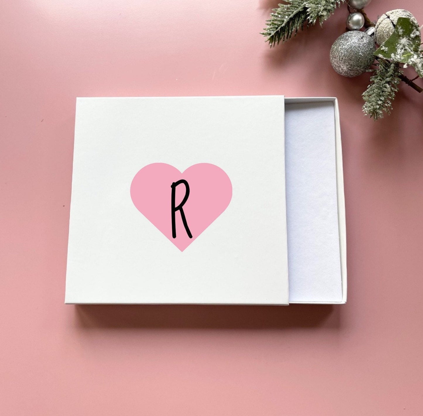 Jewellery gift box, personalised bracelet box, bangle box, Christmas jewellery gift box, wife gift box for necklace, Xmas gift wrapping