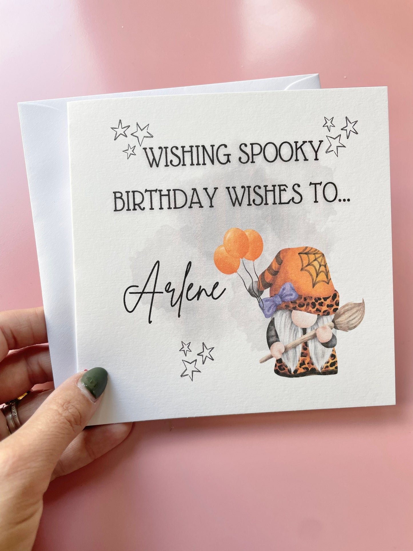 Halloween birthday card, personalised bday cards for those born around Halloween, October birthday card, spooky birthday wishes
