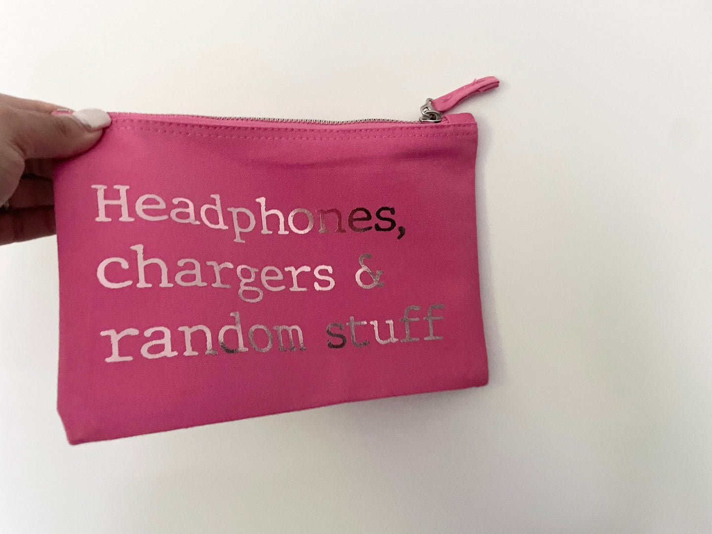 Headphone case, Chargers and cables bag, personalised pouch, boyfriend Christmas gift, teens Xmas gifts, dad Christmas present