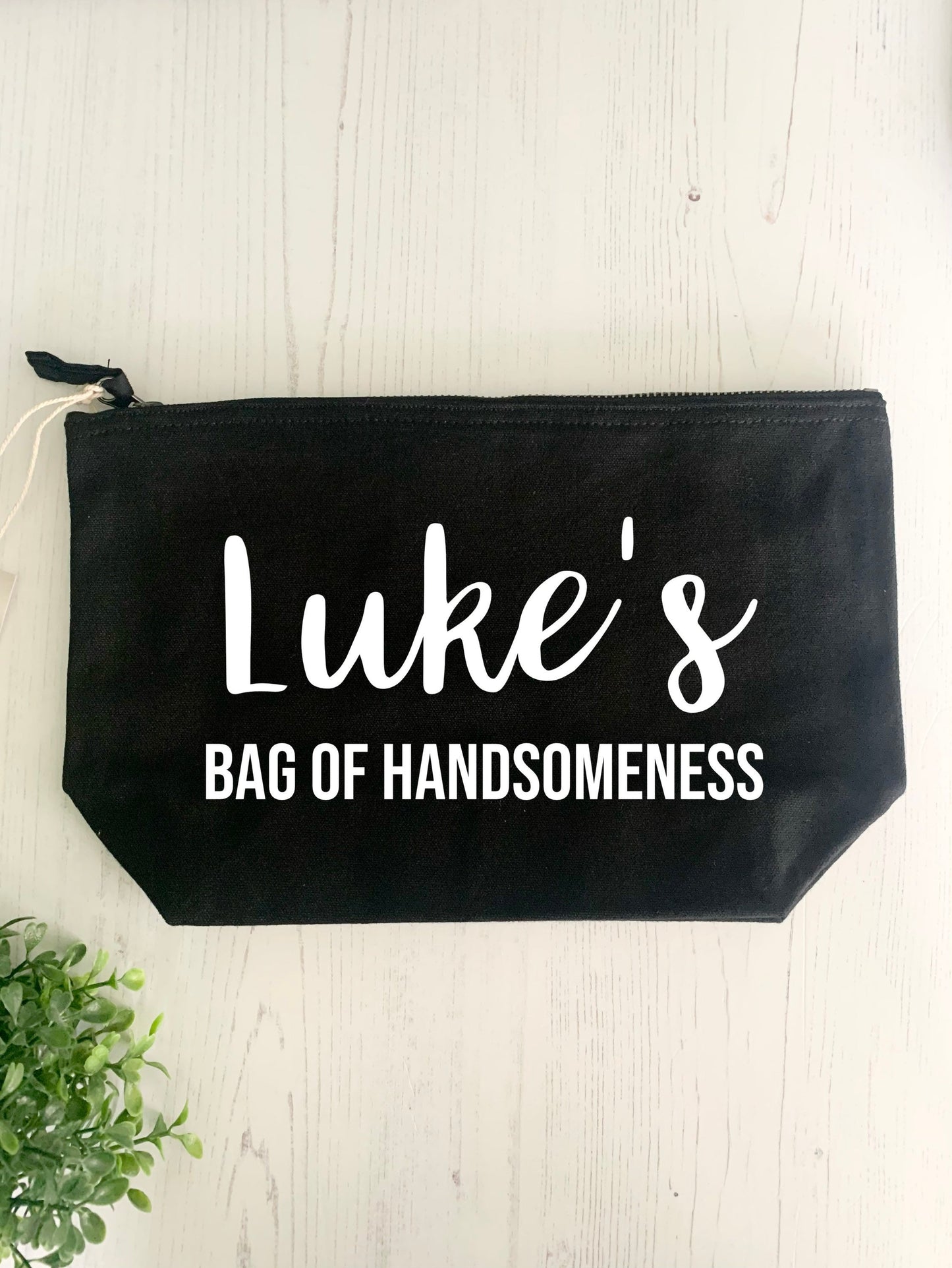 Dad toiletry case, handsomeness bag, Father’s Day gift, dad birthday gift, dad valentines gift from the kids, anniversary gift for him