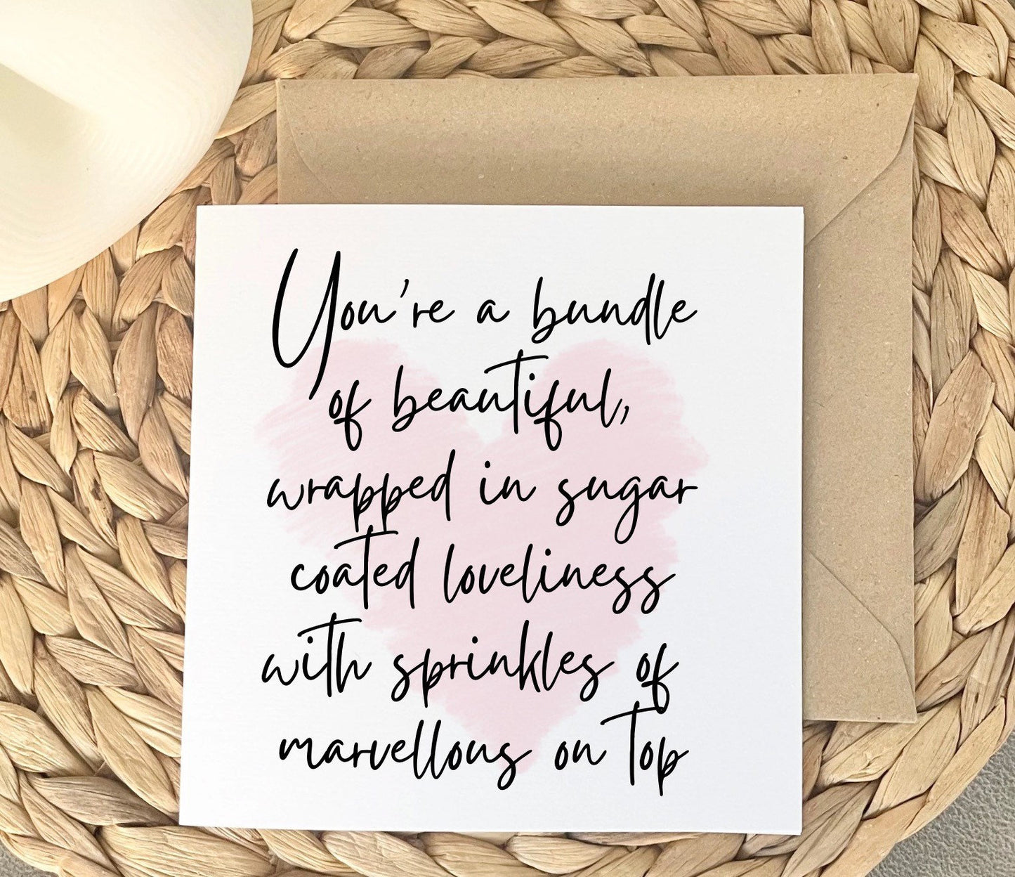 Beautiful friend girly cards for bestie, mum birthday card, miss you friend card, grandma cards, bundle of beautiful
