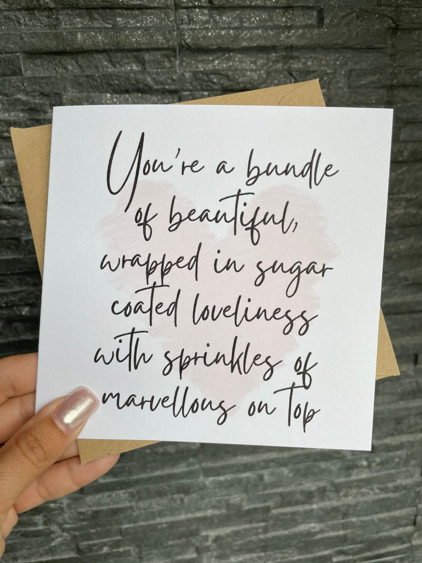 Beautiful friend girly cards for bestie, mum birthday card, miss you friend card, grandma cards, bundle of beautiful