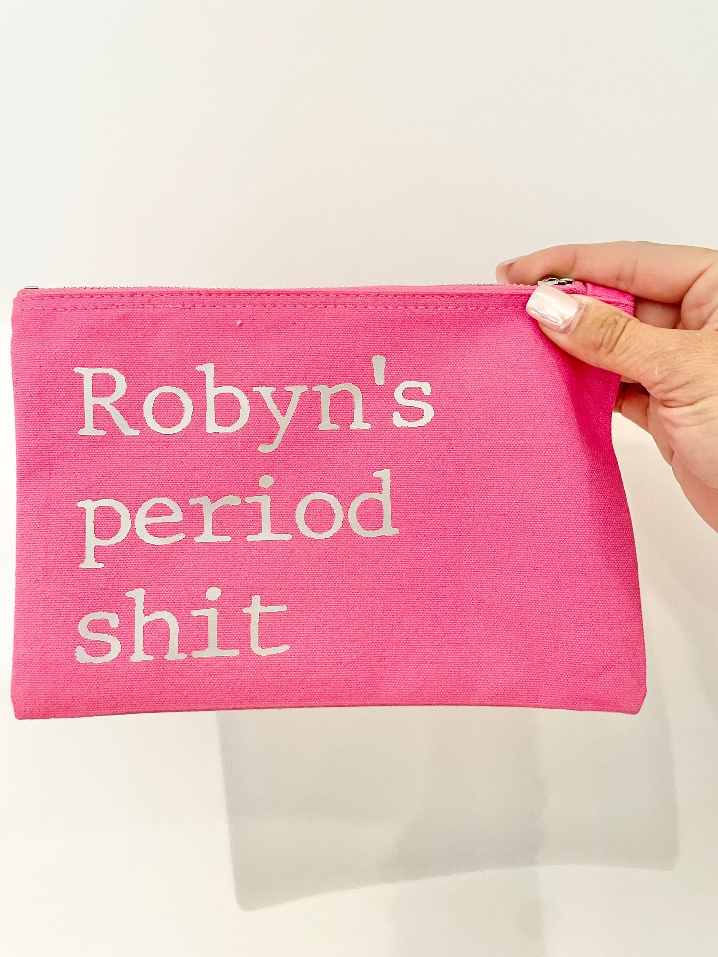 Period shit pouch for sanitary products to keep in school or work bag, daughter period package, pads and tampons storage bag