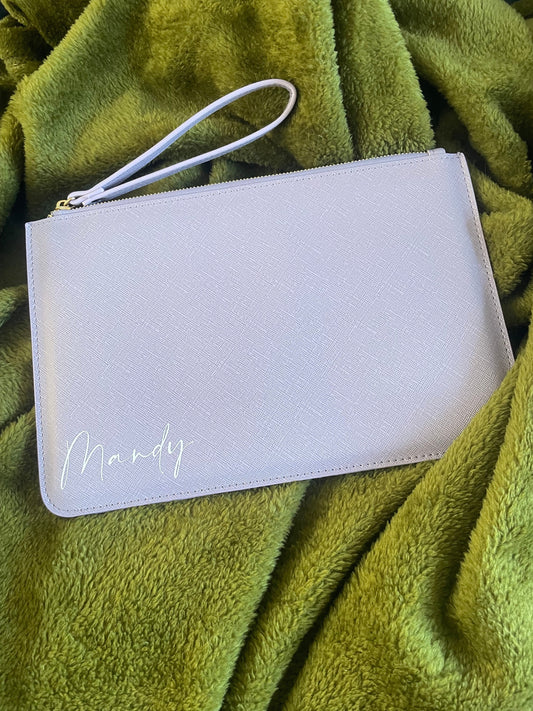 Bridesmaid clutch bag, lilac leather handbag, bridal party gifts, maid of honour proposal gift, bridesmaid thank you present,wedding bags