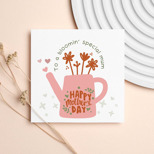 A Bloomin Special Mum, Happy Mother’s Day card, flower theme card, card for mum, step mum, god mum, mum birthday cards