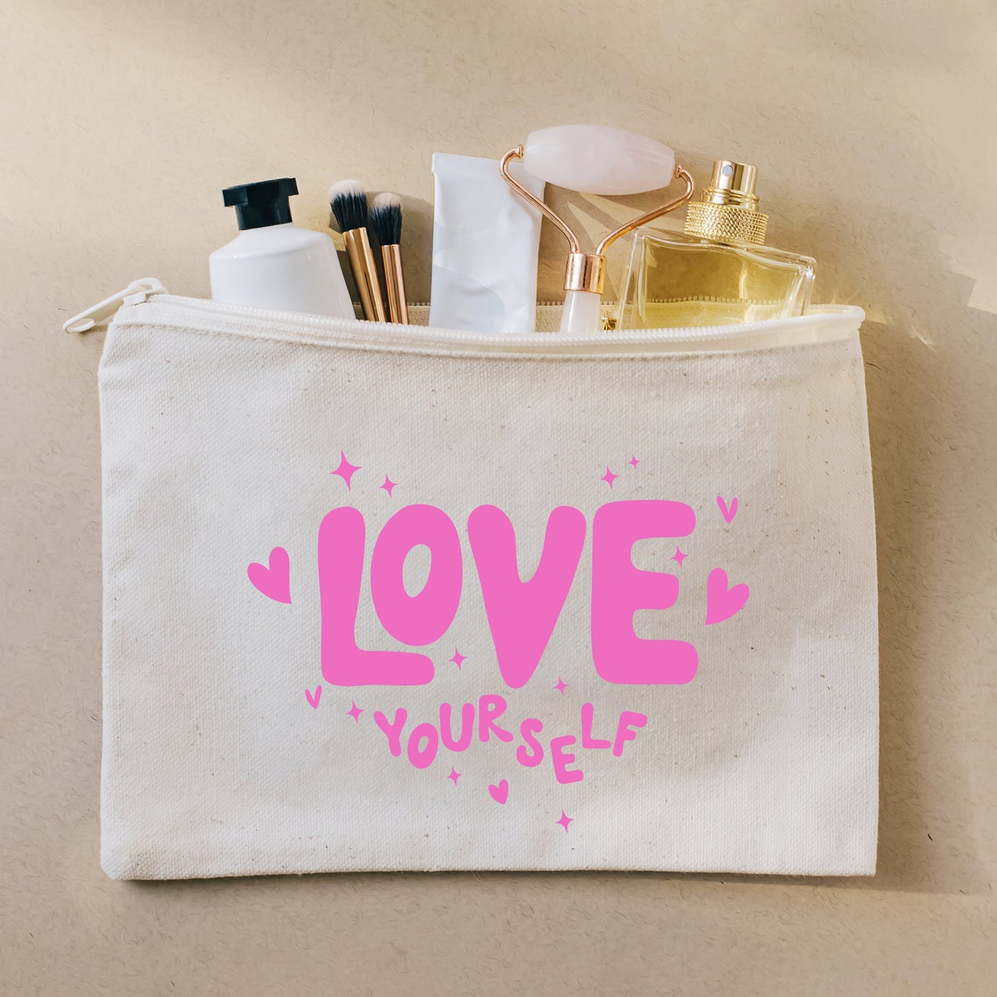 Make Up Bag, Love Yourself Pouch, Teen Daughter Birthday Gift