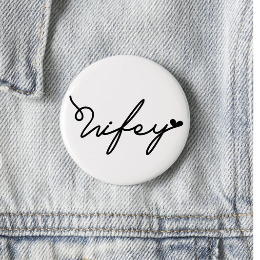 Wifey Badge, Hen Party Badge for Bride, Bride To Be Hen Do Badge, Wife to Be Pin Badge for Bachelorette