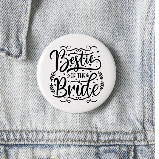 Bestie of the Bride Badge, Hen Party Badges, Hen Weekend Styling Ideas, Bachelorette Party Pins, Team Bride Badges for Hen Do