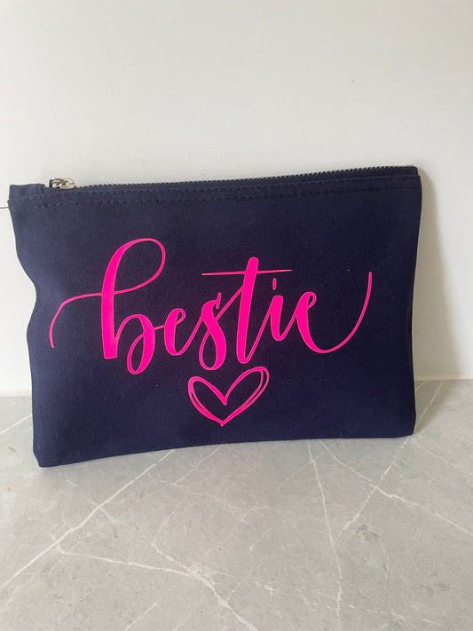 Bestie Birthday Gift, Make Up Pouch, Bridesmaid Proposal Gift,Snack Bag, Travel Handbag Organiser Bag, Friend Gifts,Colleague Work Wife Gift