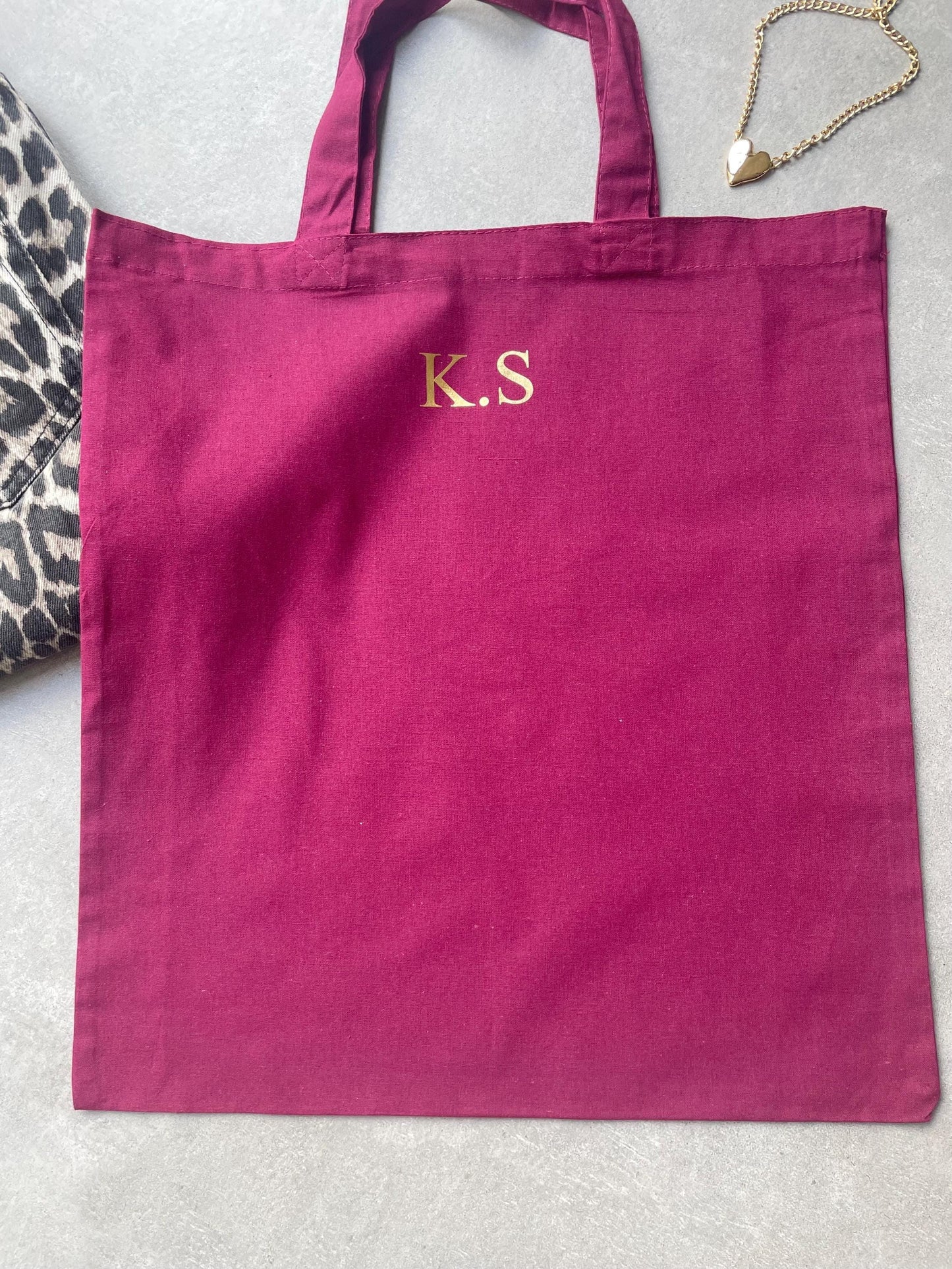Burgundy Personalised Shopping Tote Bag, Autumn Fashion Shopper Cotton Bag, Shopping Day Running Errands Bag, Best Friend Gift