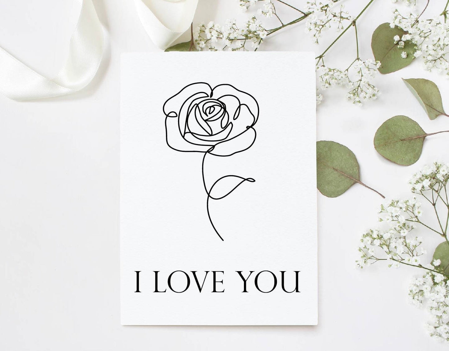 I love you card, Valentine’s Day card, anniversary card, card for boyfriend, girlfriend, wife card, husband card, fiance on valentines.