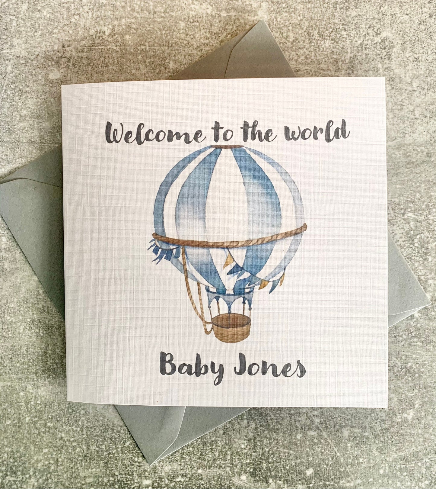 Welcome to the world card, new baby, personalised baby card, baby boy card, newborn baby card, new mum card, congrats on baby card