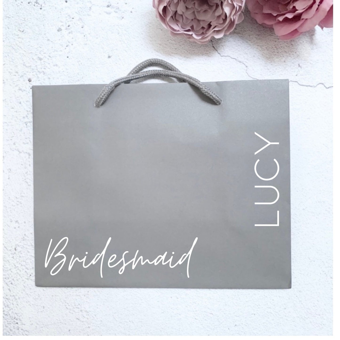 Bridesmaid or groomsmen personalised gift bag, bridal party gifts, wedding morning gift bags, bridesmaid proposal, groomsmen thank you gifts