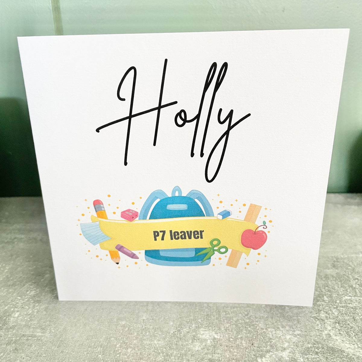 Leaver Card. Amazon Year 6 leaver card, personalised Good luck at big school card, finishe ...