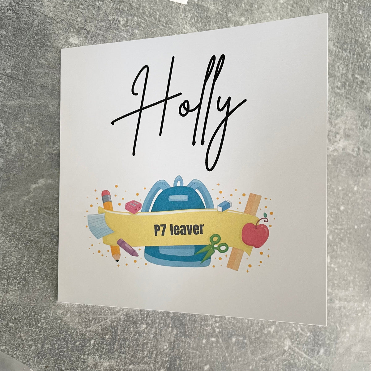 Leaver Card. Amazon Year 6 leaver card, personalised Good luck at big school card, finishe ...