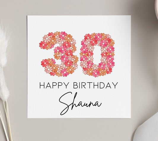 Personalised age birthday card for friends, born in the seventies , retro themed bday party, friends birthday cards