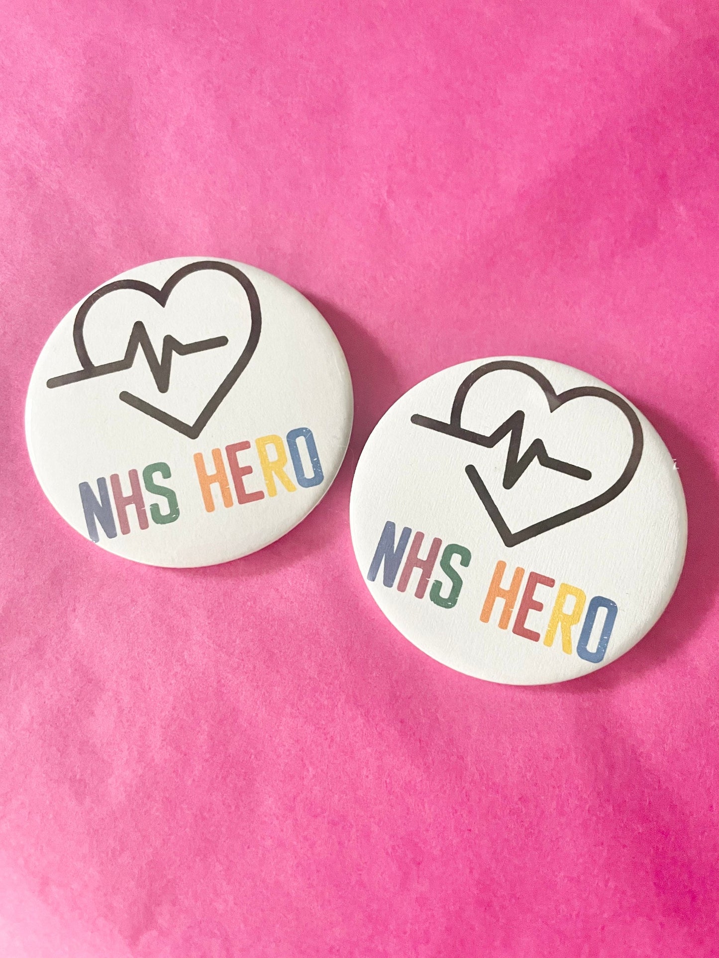NHS hero badge, nurse badge, doctor pins, healthcare worker thank you gift, thank you nhs staff, nurse friend gift, uniform badges