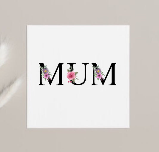 Mum card, Mother’s Day card, mum birthday card, floral mum cards, card for mummy, thank you mum, grandma cards