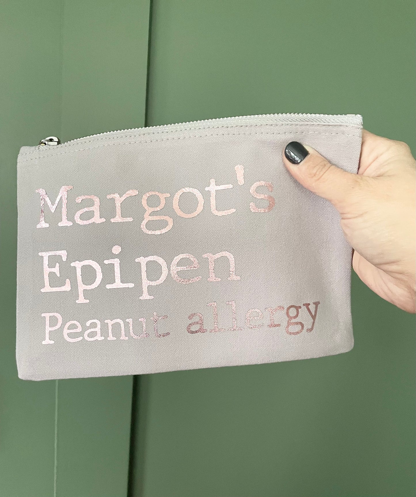 Personalised epipen bag, allergy medication pouch, emergency meds kit, medicines bag, children epipen case for school and college