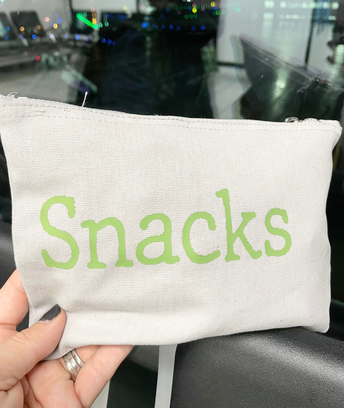 Snack bag, travel snacks pouch, airplane snack case, gift for mums, mum present, kids snack bag, gift for him, food storage