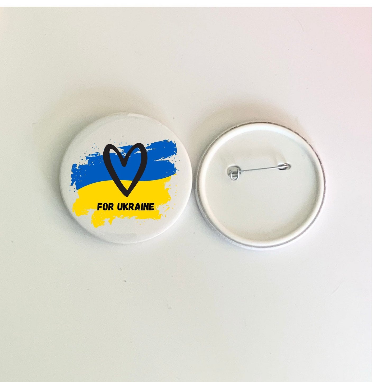 Love not war badge, stand with ukraine badges, world war free, love to ukraine, ukraine flag badge, peace charity badges