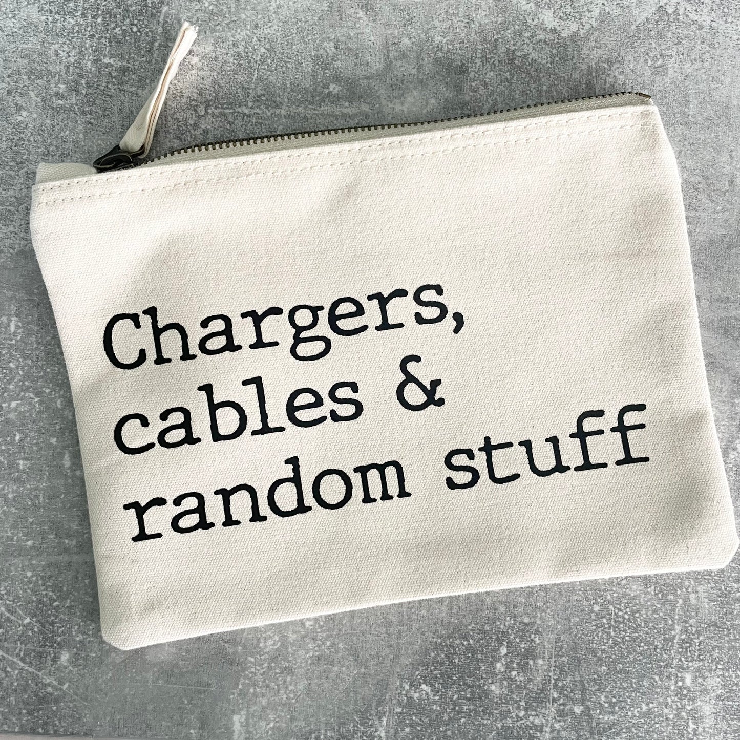 Chargers and cables bag, pouch for phone  and watch cables, christmas stocking filler present for dad, uncle or grandad. Tech lovers gifts