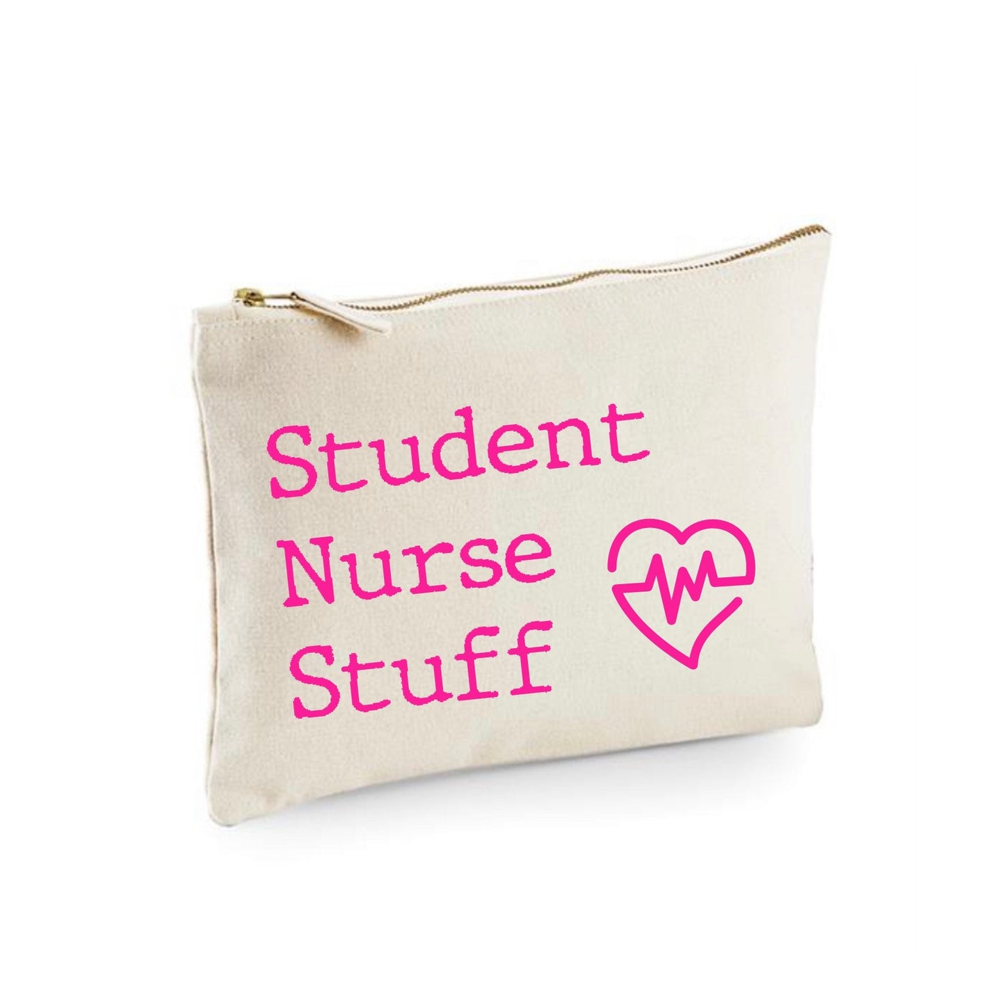 Student Nurse stuff pouch, university student nurse gift, good luck on nursing degree gift, trainee nurse on placement
