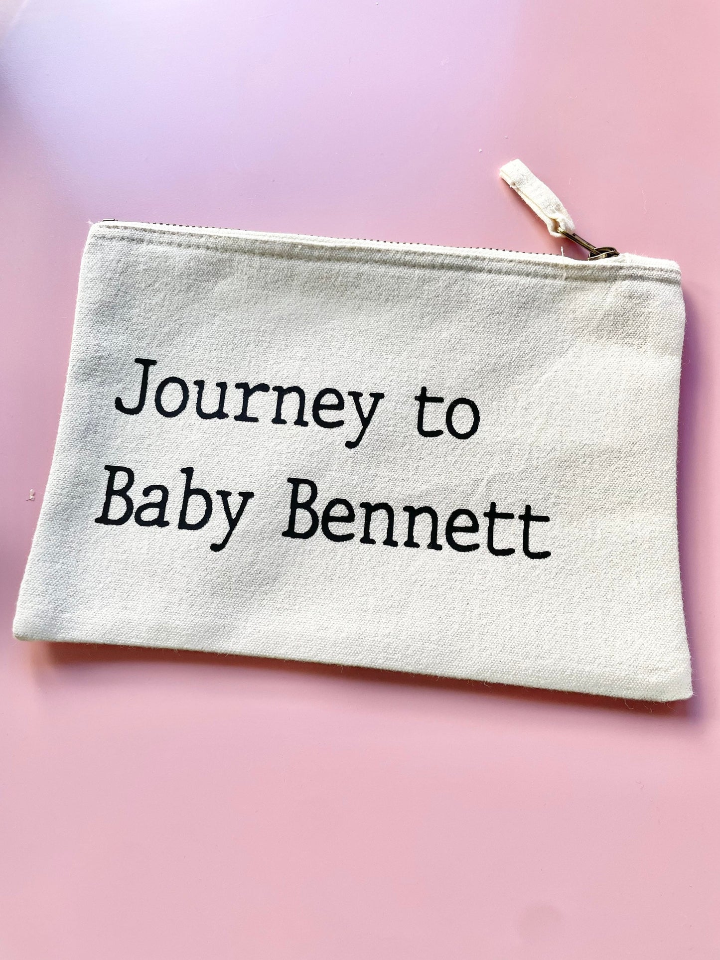 Personalised IVF meds bag, journey to baby gift, ivf shots case, travel case for ivf tablets, baby making meds case.