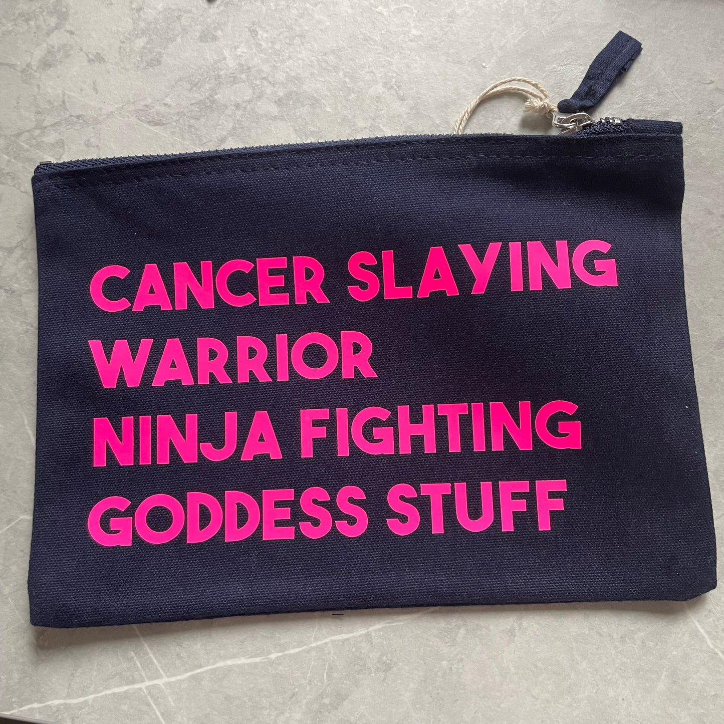 Cancer warrior pouch, chemo meds bag for travel and holidays, bag for all chemo stuff, friend going through cancer, cancer cheer up gifts