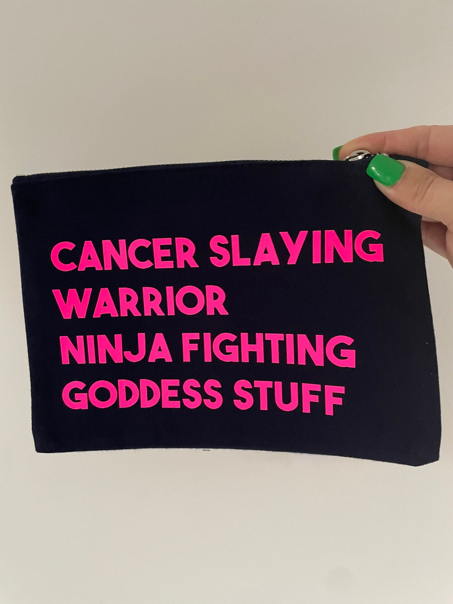 Cancer warrior pouch, chemo meds bag for travel and holidays, bag for all chemo stuff, friend going through cancer, cancer cheer up gifts