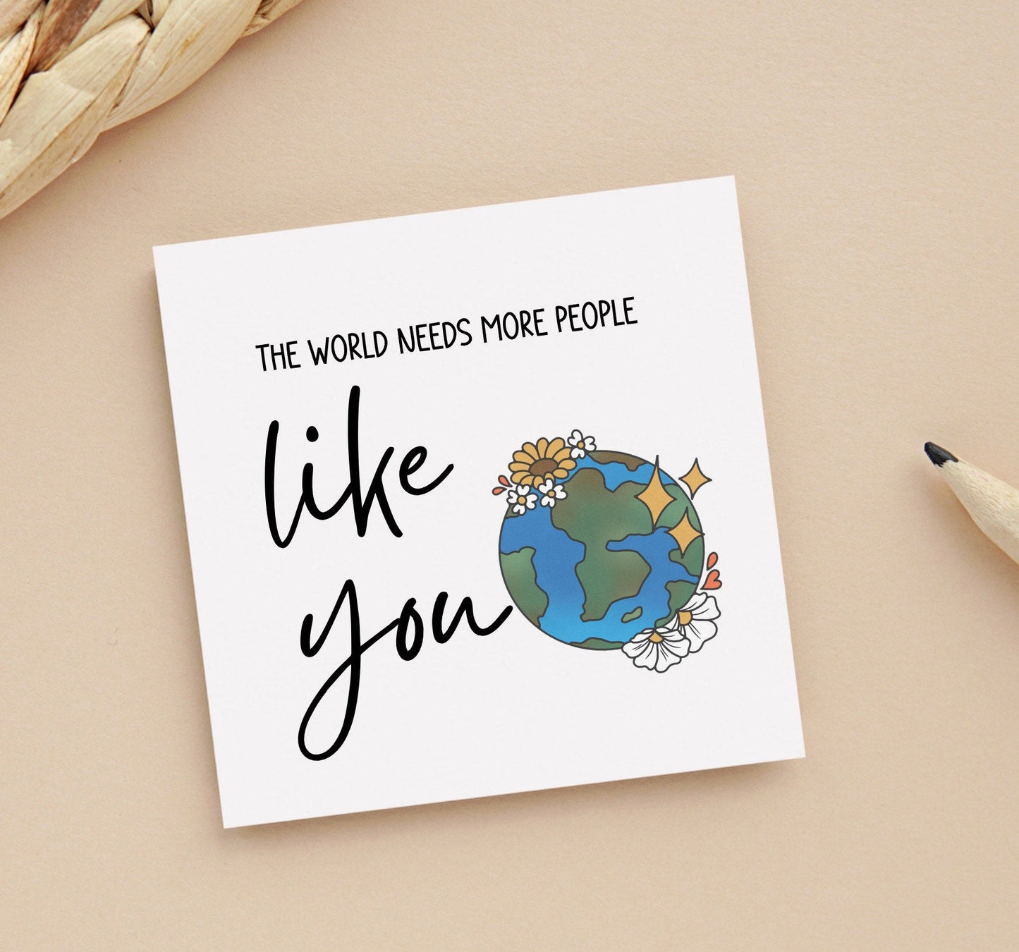 The world needs more people like you, thank you card, nurse/midwife thank you card, friendship cards
