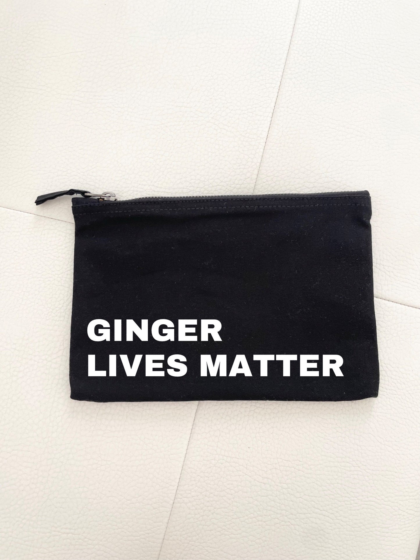 Ginger lives matter pouch, joke novelty alternative gifts for redhead friends, make up case,hair accessory pouch